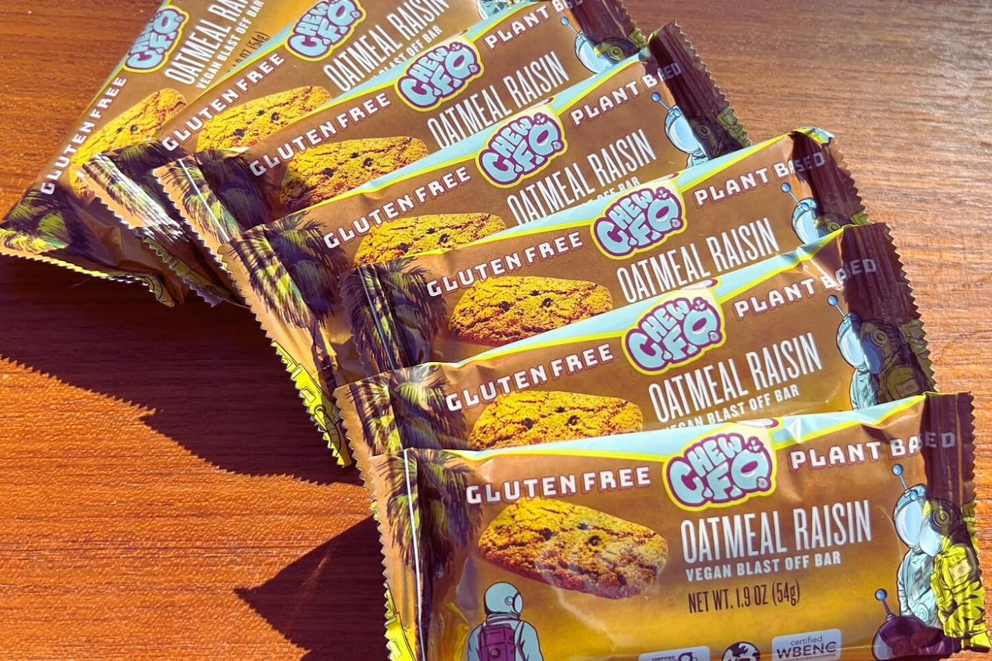 CHEW. F. O. Blast Off Bar, Oatmeal Raisin, 1.9 oz, 8-count