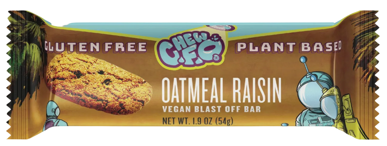 CHEW. F. O. Blast Off Bar, Oatmeal Raisin, 1.9 oz, 8-count